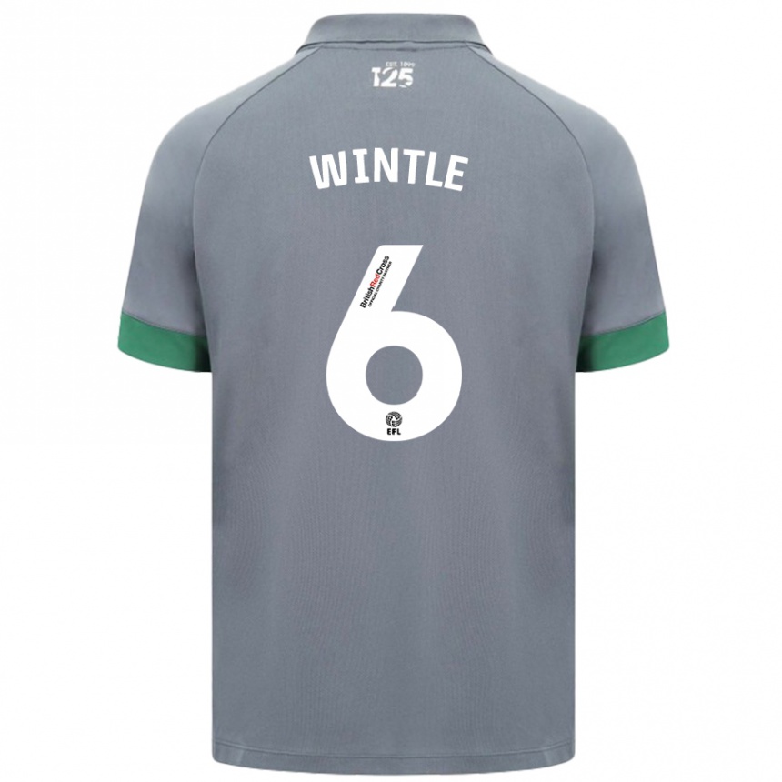 Niño Fútbol Camiseta Ryan Wintle #6 Gris Oscuro 2ª Equipación 2024/25 Perú