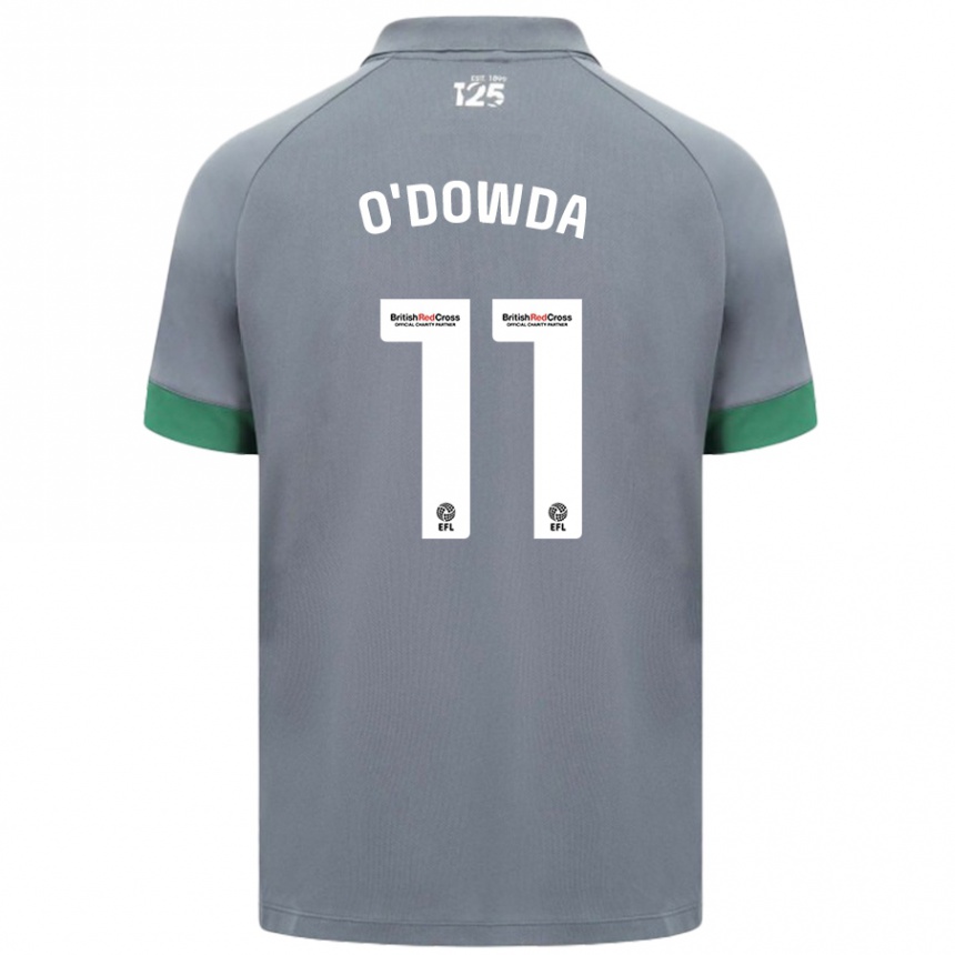 Niño Fútbol Camiseta Callum O'dowda #11 Gris Oscuro 2ª Equipación 2024/25 Perú