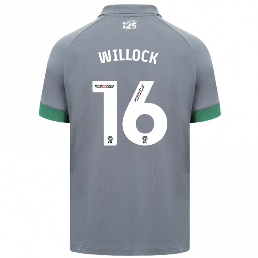 Niño Fútbol Camiseta Chris Willock #16 Gris Oscuro 2ª Equipación 2024/25 Perú