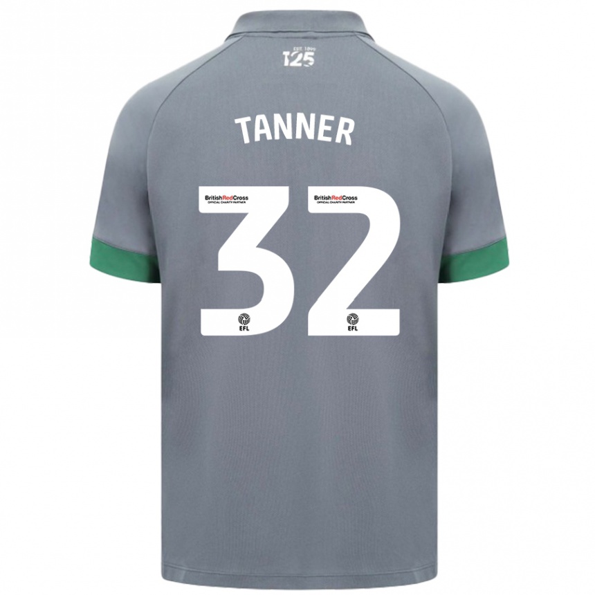 Niño Fútbol Camiseta Ollie Tanner #32 Gris Oscuro 2ª Equipación 2024/25 Perú