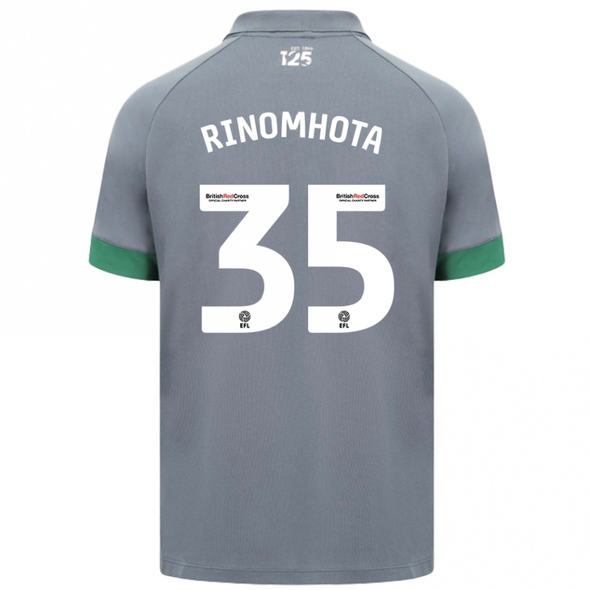 Niño Fútbol Camiseta Andy Rinomhota #35 Gris Oscuro 2ª Equipación 2024/25 Perú