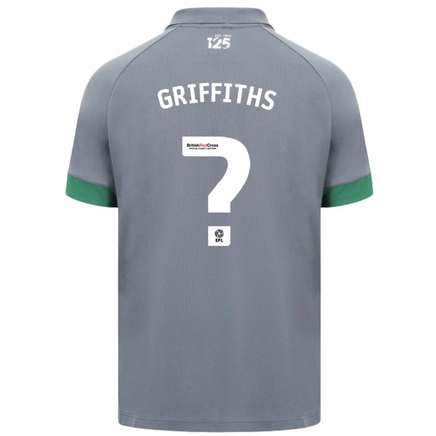 Niño Fútbol Camiseta Ewan Griffiths #0 Gris Oscuro 2ª Equipación 2024/25 Perú