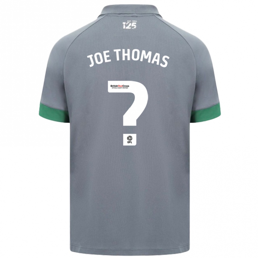 Niño Fútbol Camiseta Joe Thomas #0 Gris Oscuro 2ª Equipación 2024/25 Perú