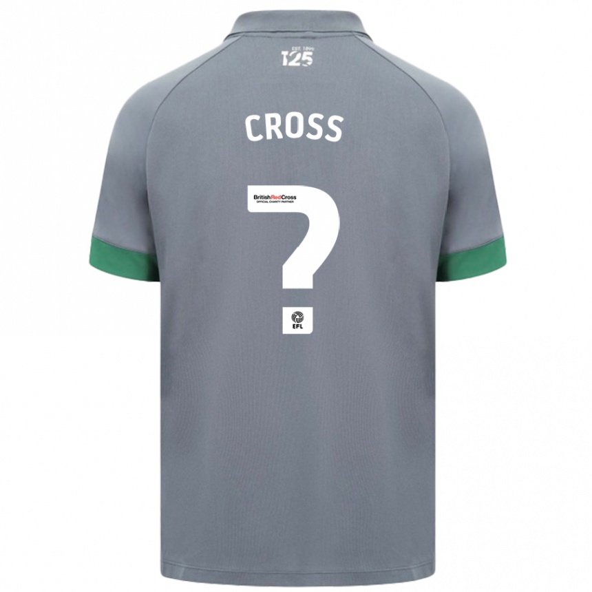 Niño Fútbol Camiseta Alex Cross #0 Gris Oscuro 2ª Equipación 2024/25 Perú