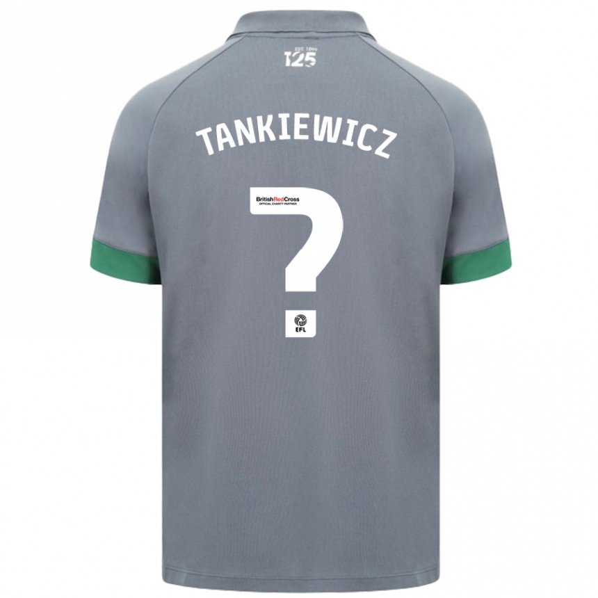 Niño Fútbol Camiseta Rob Tankiewicz #0 Gris Oscuro 2ª Equipación 2024/25 Perú