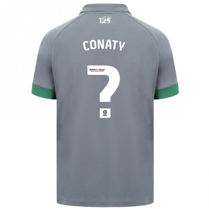 Niño Fútbol Camiseta Keano Conaty #0 Gris Oscuro 2ª Equipación 2024/25 Perú