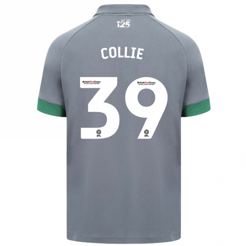 Niño Fútbol Camiseta Eliza Collie #39 Gris Oscuro 2ª Equipación 2024/25 Perú