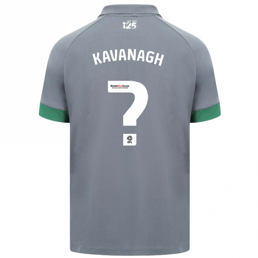 Niño Fútbol Camiseta Ryan Kavanagh #0 Gris Oscuro 2ª Equipación 2024/25 Perú