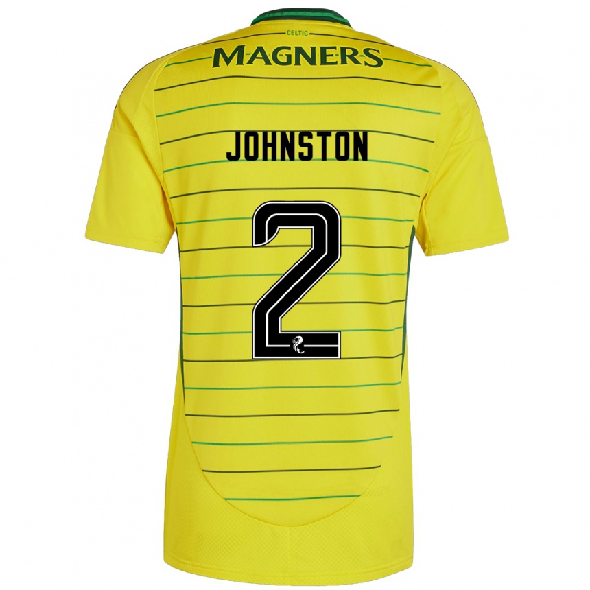 Niño Fútbol Camiseta Alistair Johnston #2 Amarillo 2ª Equipación 2024/25 Perú