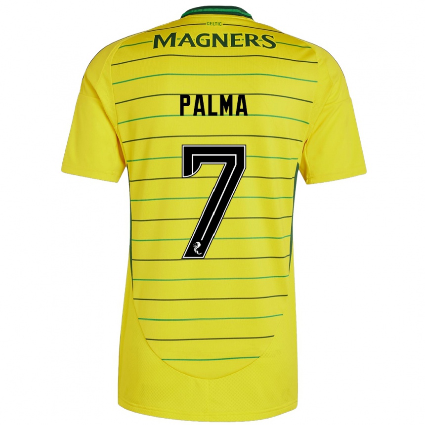 Niño Fútbol Camiseta Luis Palma #7 Amarillo 2ª Equipación 2024/25 Perú