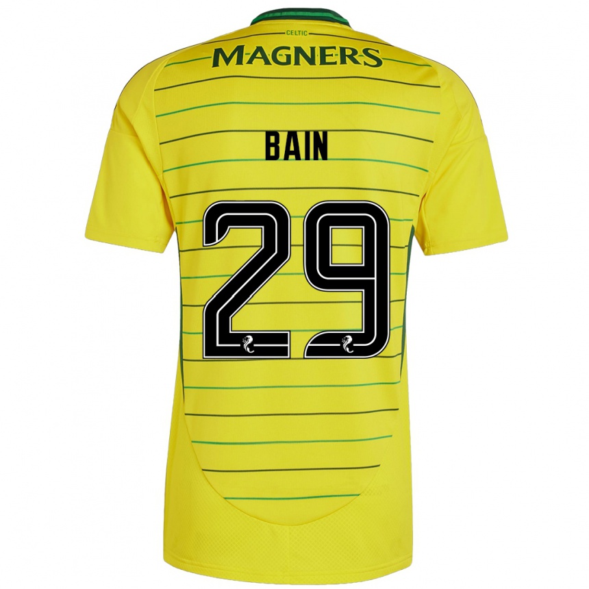 Niño Fútbol Camiseta Scott Bain #29 Amarillo 2ª Equipación 2024/25 Perú