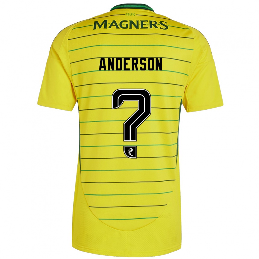 Niño Fútbol Camiseta Matthew Anderson #0 Amarillo 2ª Equipación 2024/25 Perú