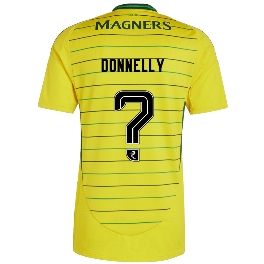 Niño Fútbol Camiseta Jacob Donnelly #0 Amarillo 2ª Equipación 2024/25 Perú