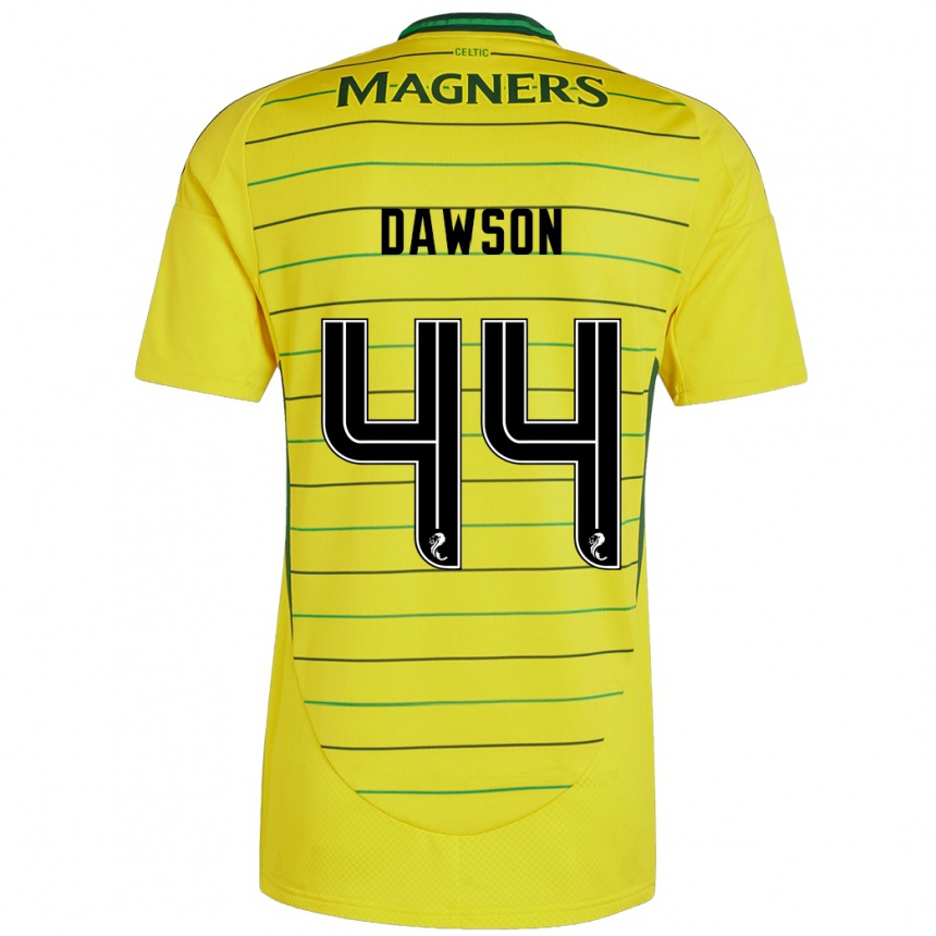 Niño Fútbol Camiseta Joey Dawson #44 Amarillo 2ª Equipación 2024/25 Perú