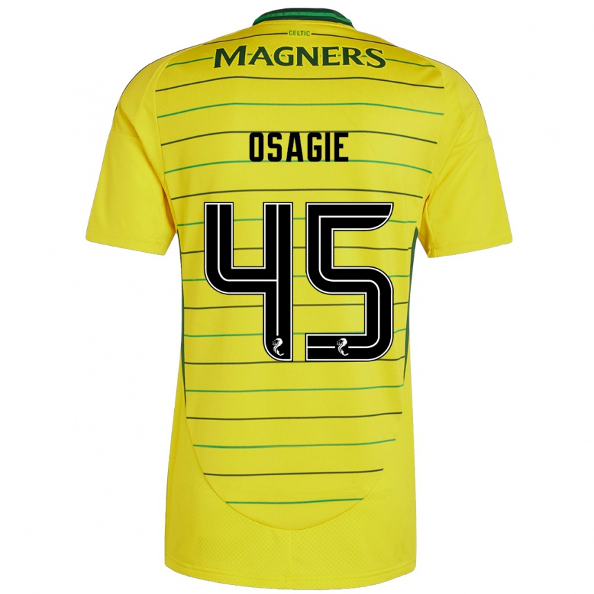 Niño Fútbol Camiseta Justin Osagie #45 Amarillo 2ª Equipación 2024/25 Perú