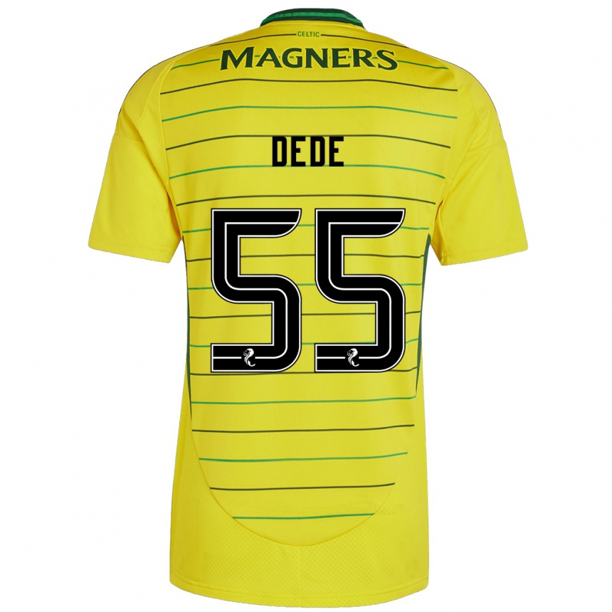 Niño Fútbol Camiseta Josh Dede #55 Amarillo 2ª Equipación 2024/25 Perú