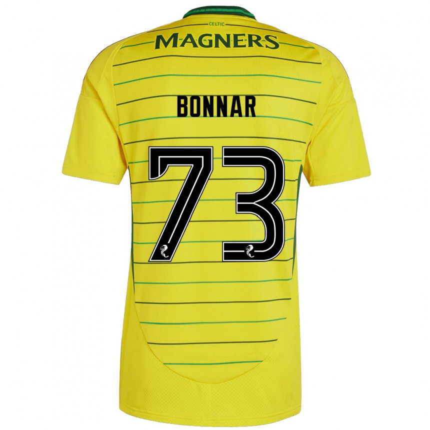 Niño Fútbol Camiseta Jude Bonnar #73 Amarillo 2ª Equipación 2024/25 Perú