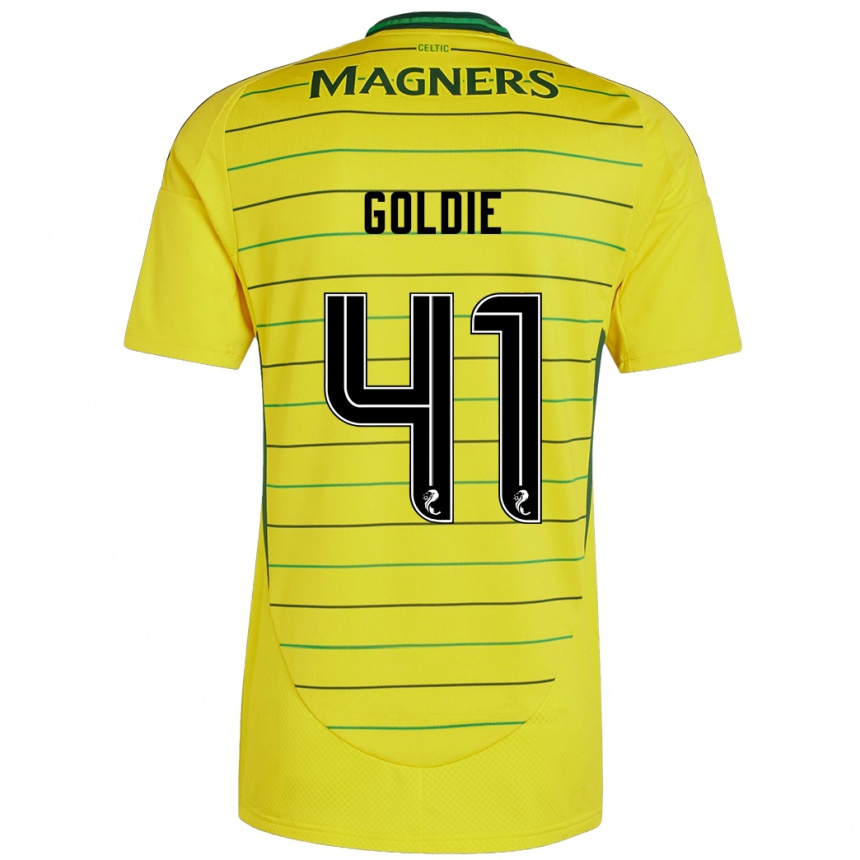 Niño Fútbol Camiseta Clare Goldie #41 Amarillo 2ª Equipación 2024/25 Perú