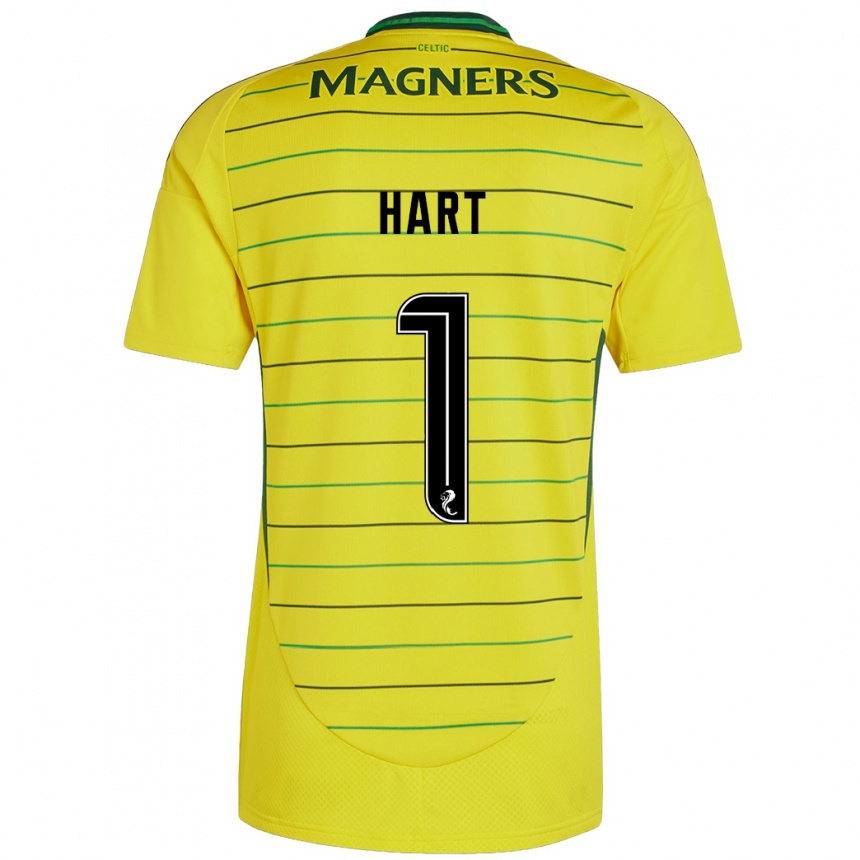 Niño Fútbol Camiseta Joe Hart #1 Amarillo 2ª Equipación 2024/25 Perú