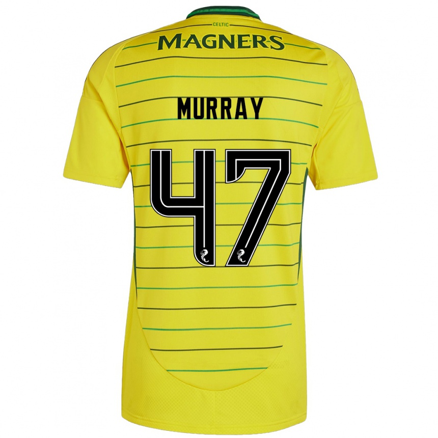 Niño Fútbol Camiseta Dane Murray #47 Amarillo 2ª Equipación 2024/25 Perú