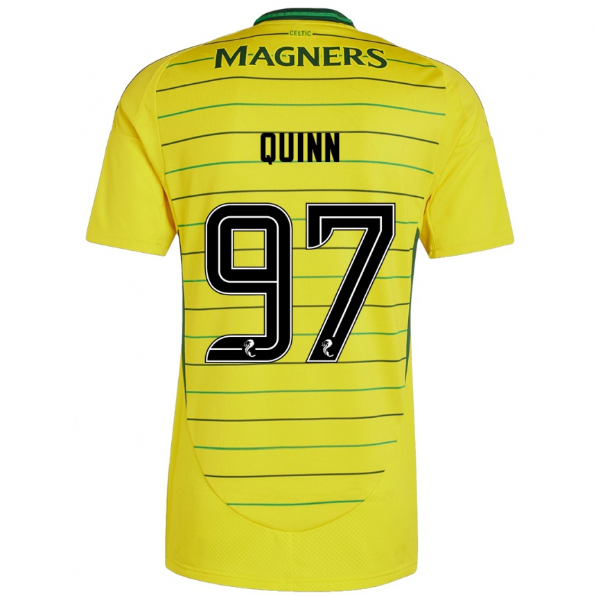 Niño Fútbol Camiseta Ben Quinn #97 Amarillo 2ª Equipación 2024/25 Perú