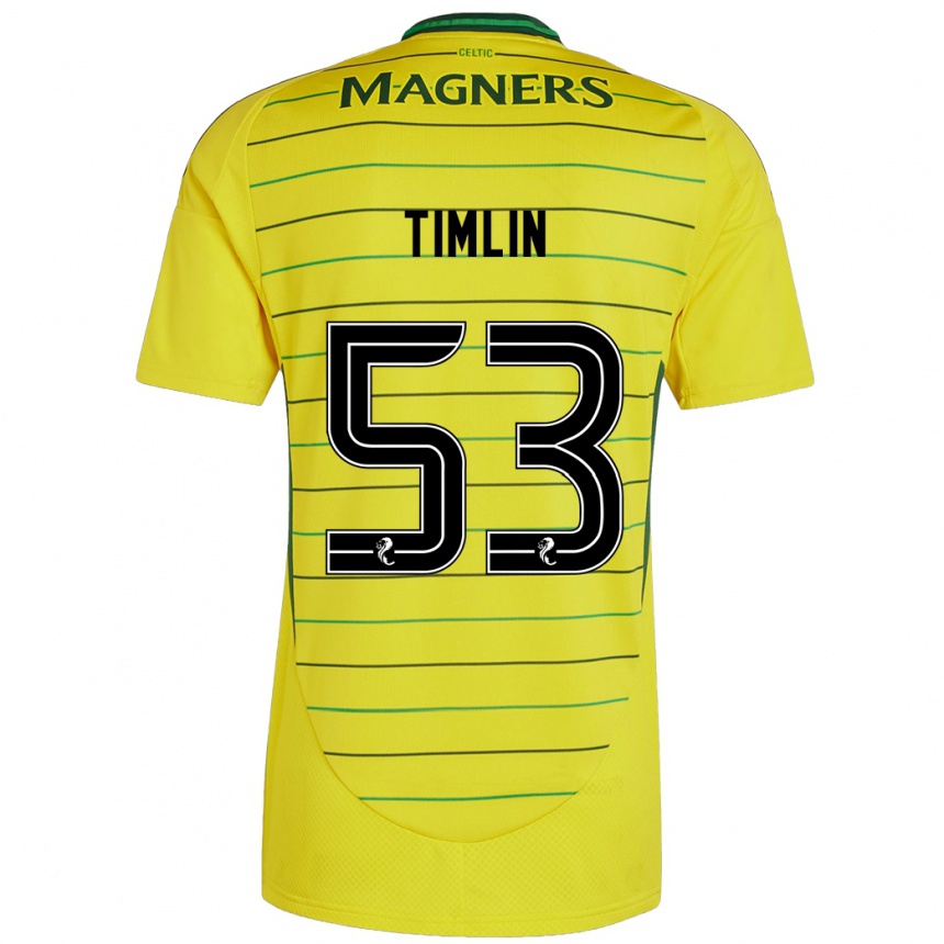 Niño Fútbol Camiseta Sophie Timlin #53 Amarillo 2ª Equipación 2024/25 Perú