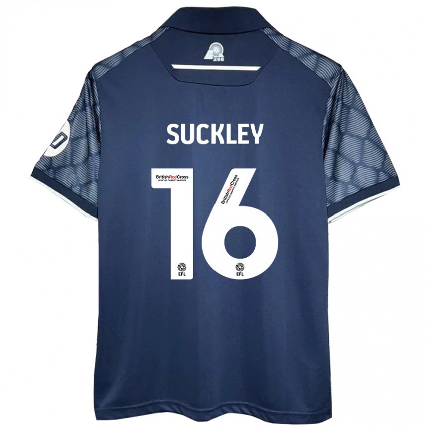 Niño Fútbol Camiseta Ava Suckley #16 Negro 2ª Equipación 2024/25 Perú