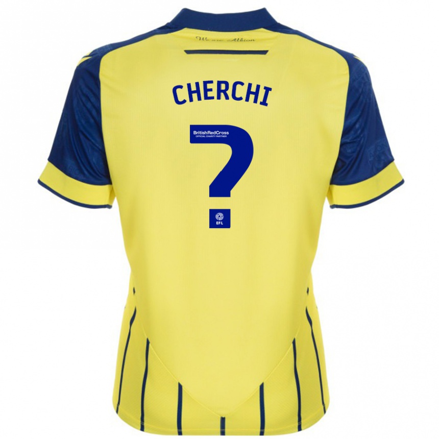 Niño Fútbol Camiseta Fran Cherchi #0 Amarillo Azul 2ª Equipación 2024/25 Perú