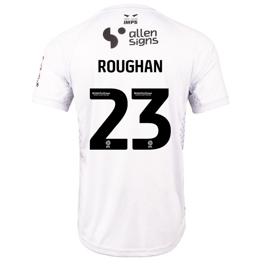 Niño Fútbol Camiseta Sean Roughan #23 Rojo Blanco 2ª Equipación 2024/25 Perú