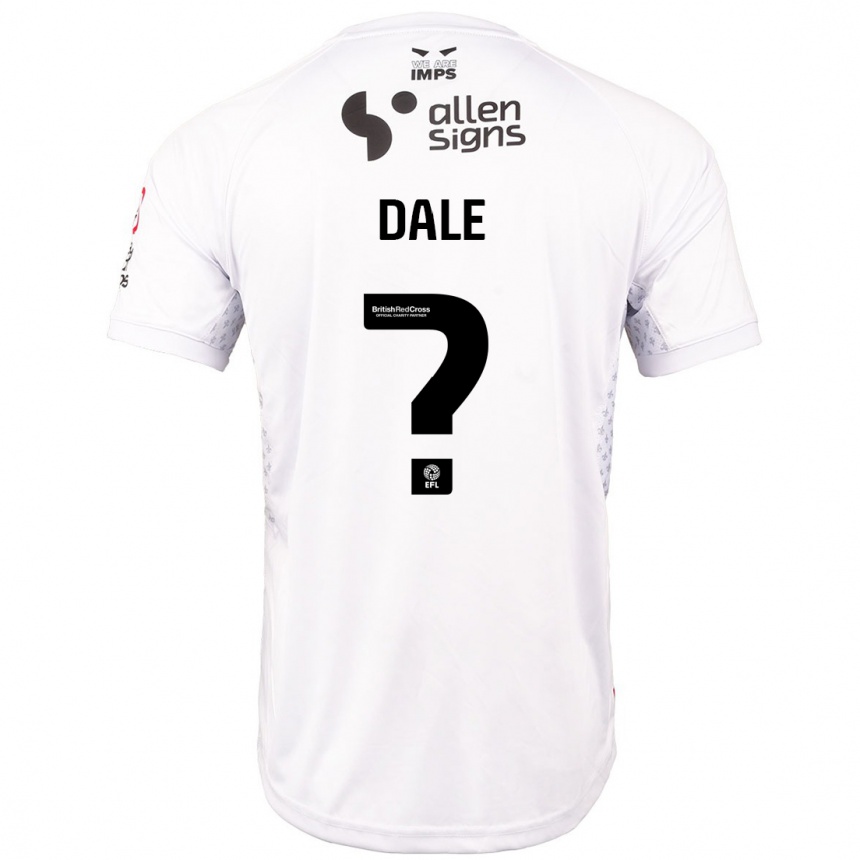 Niño Fútbol Camiseta Harry Dale #0 Rojo Blanco 2ª Equipación 2024/25 Perú