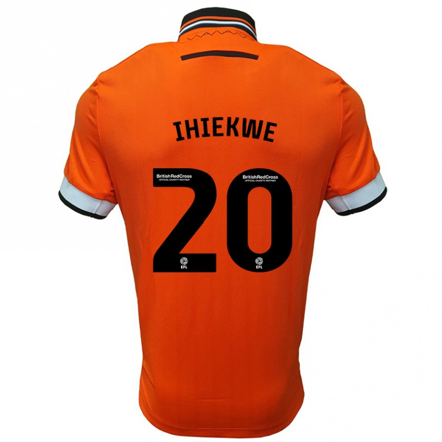 Niño Fútbol Camiseta Michael Ihiekwe #20 Naranja Blanco 2ª Equipación 2024/25 Perú