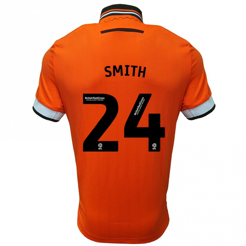 Niño Fútbol Camiseta Michael Smith #24 Naranja Blanco 2ª Equipación 2024/25 Perú