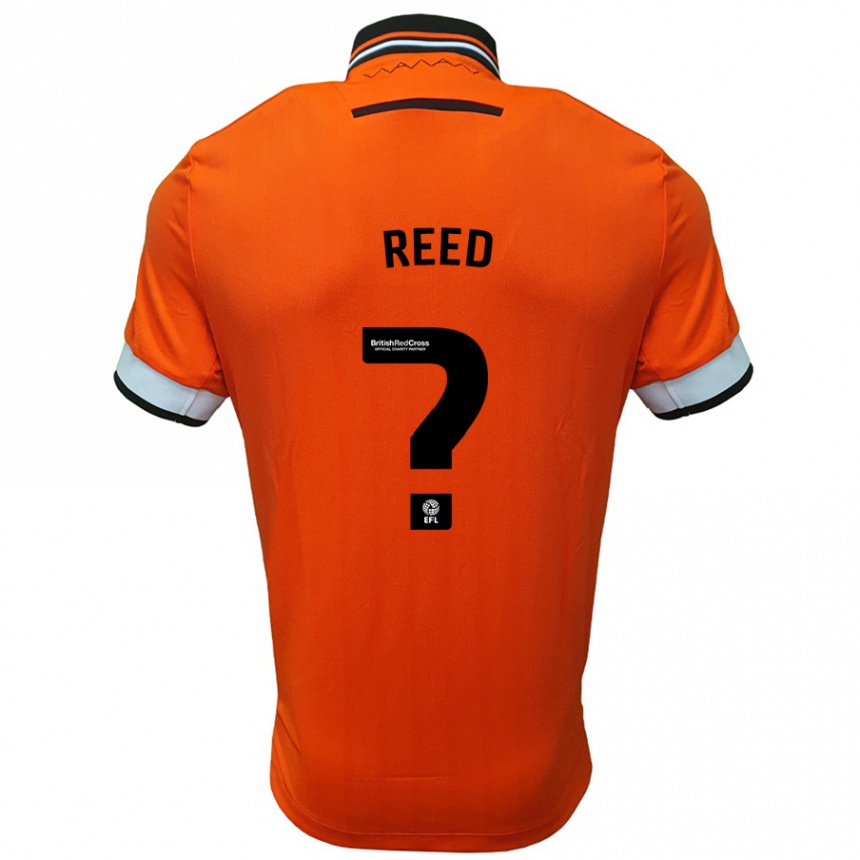 Niño Fútbol Camiseta Sam Reed #0 Naranja Blanco 2ª Equipación 2024/25 Perú