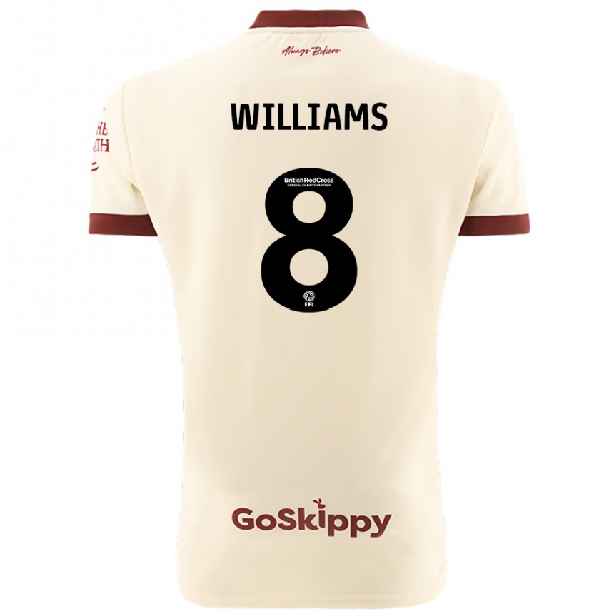 Niño Fútbol Camiseta Joe Williams #8 Crema Blanco 2ª Equipación 2024/25 Perú