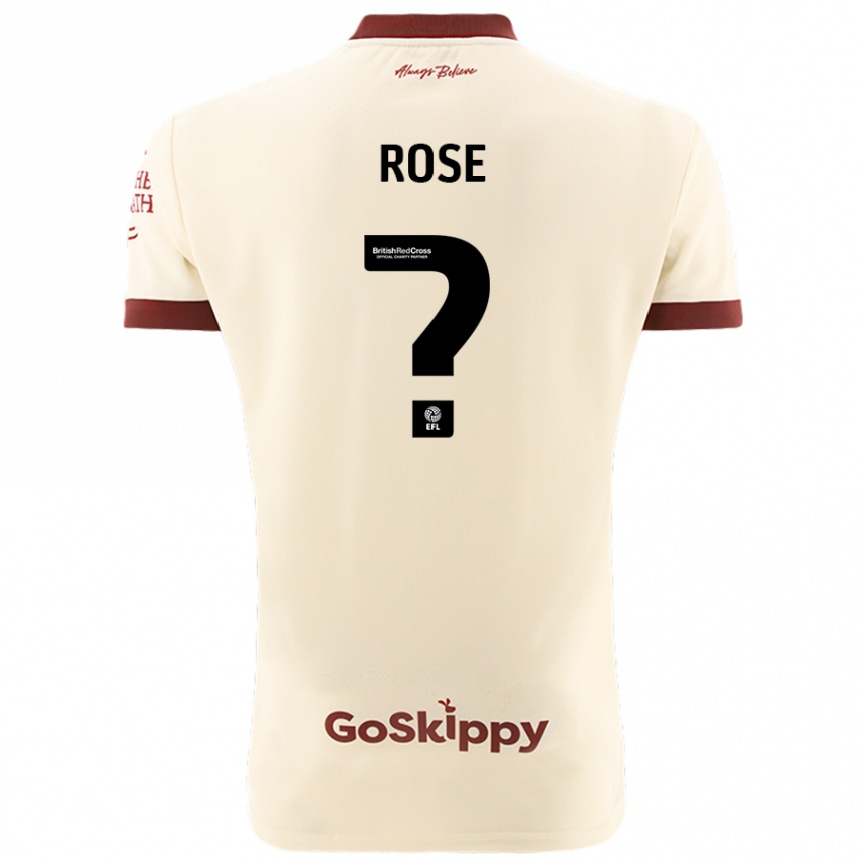 Niño Fútbol Camiseta Marley Rose #0 Crema Blanco 2ª Equipación 2024/25 Perú