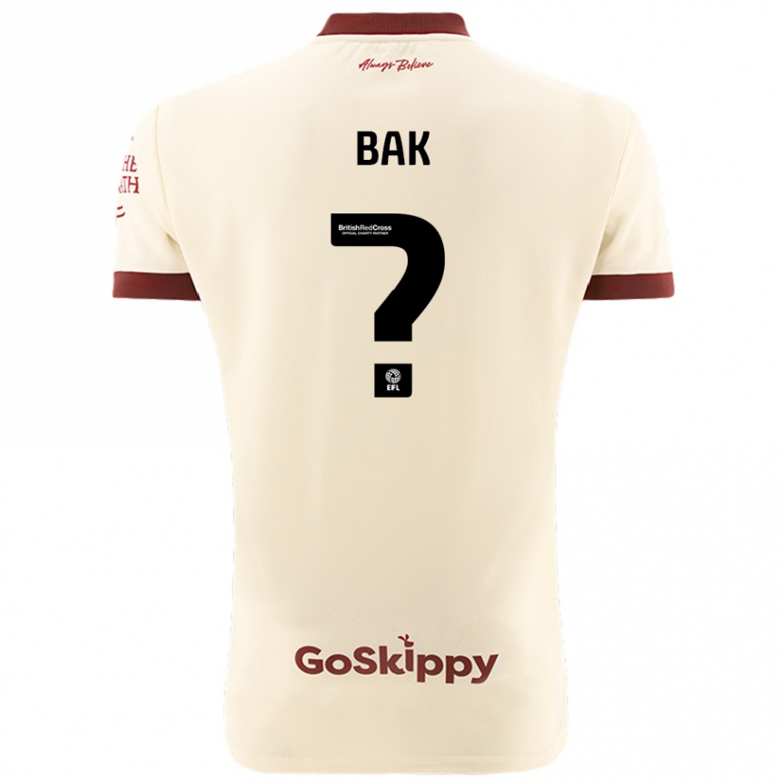 Niño Fútbol Camiseta Brandon Bak #0 Crema Blanco 2ª Equipación 2024/25 Perú