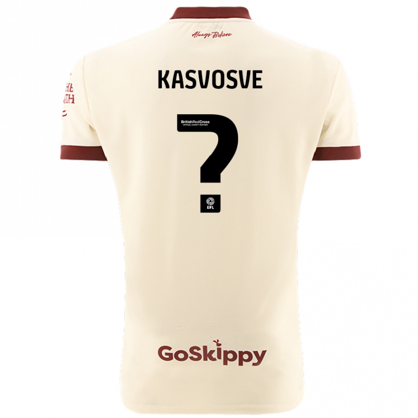 Niño Fútbol Camiseta Henry Kasvosve #0 Crema Blanco 2ª Equipación 2024/25 Perú