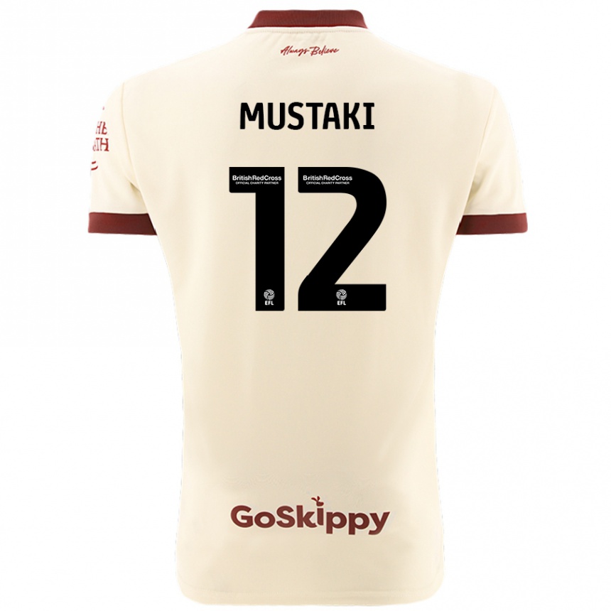 Niño Fútbol Camiseta Chloe Mustaki #12 Crema Blanco 2ª Equipación 2024/25 Perú