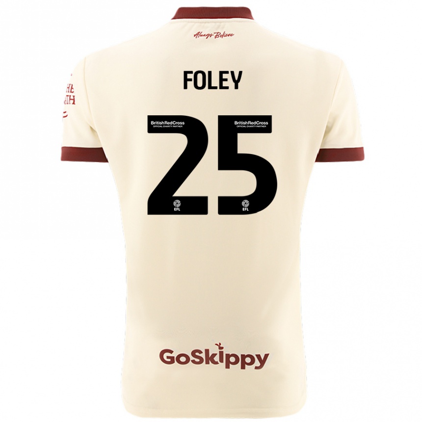 Niño Fútbol Camiseta Erin Foley #25 Crema Blanco 2ª Equipación 2024/25 Perú