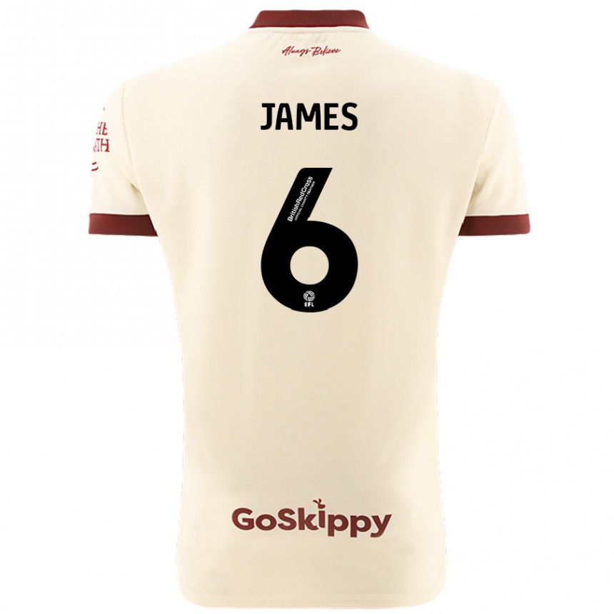 Niño Fútbol Camiseta Matty James #6 Crema Blanco 2ª Equipación 2024/25 Perú