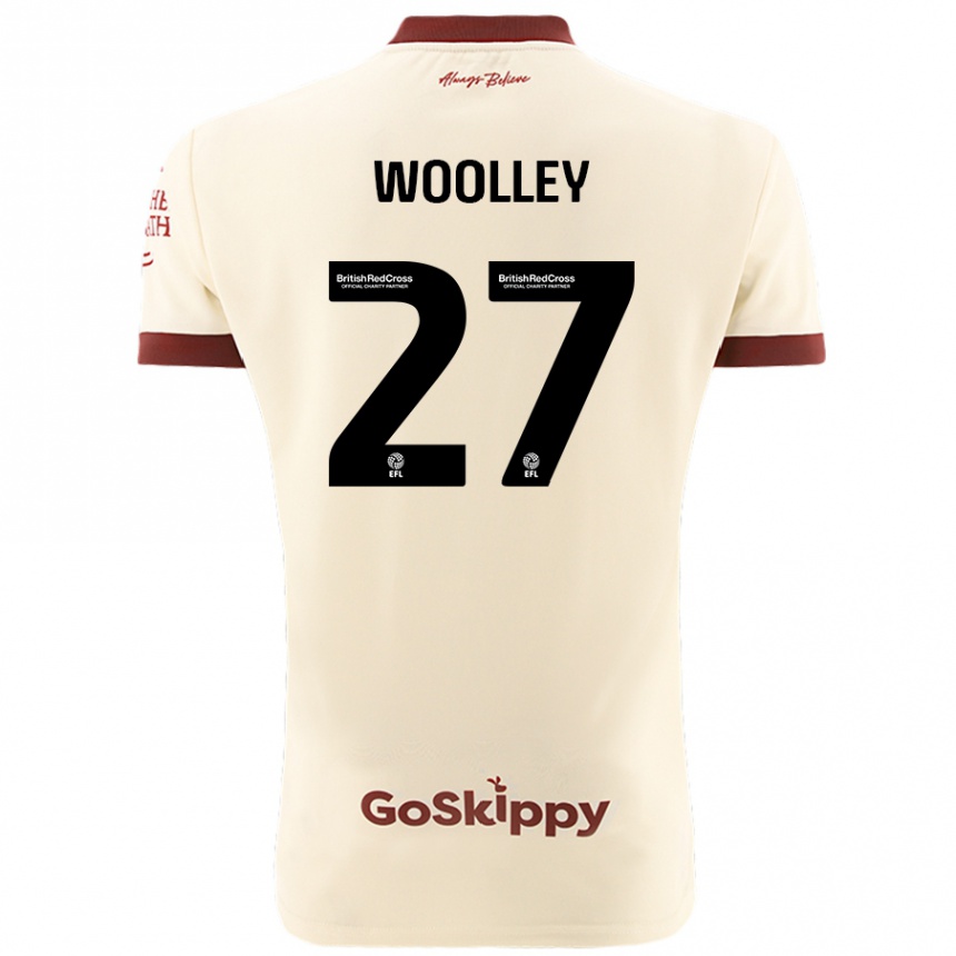 Niño Fútbol Camiseta Jesse Woolley #27 Crema Blanco 2ª Equipación 2024/25 Perú