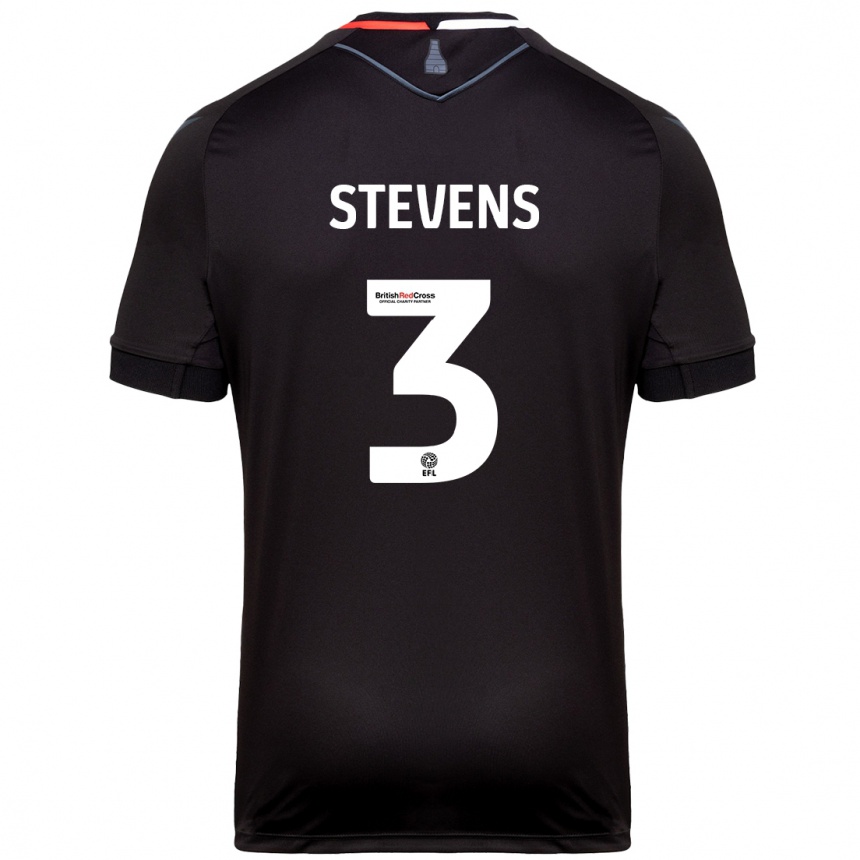 Niño Fútbol Camiseta Enda Stevens #3 Negro 2ª Equipación 2024/25 Perú