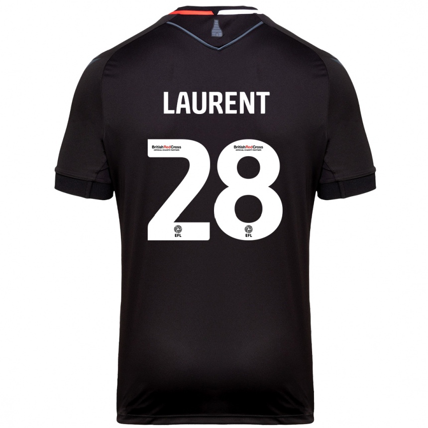 Niño Fútbol Camiseta Josh Laurent #28 Negro 2ª Equipación 2024/25 Perú