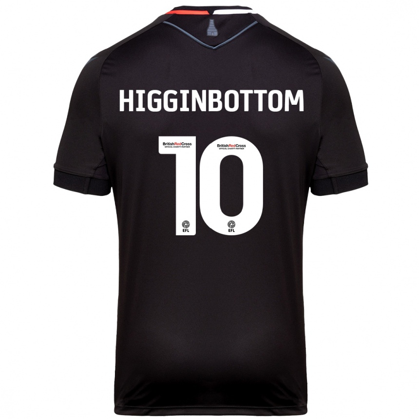 Niño Fútbol Camiseta Alice Higginbottom #10 Negro 2ª Equipación 2024/25 Perú