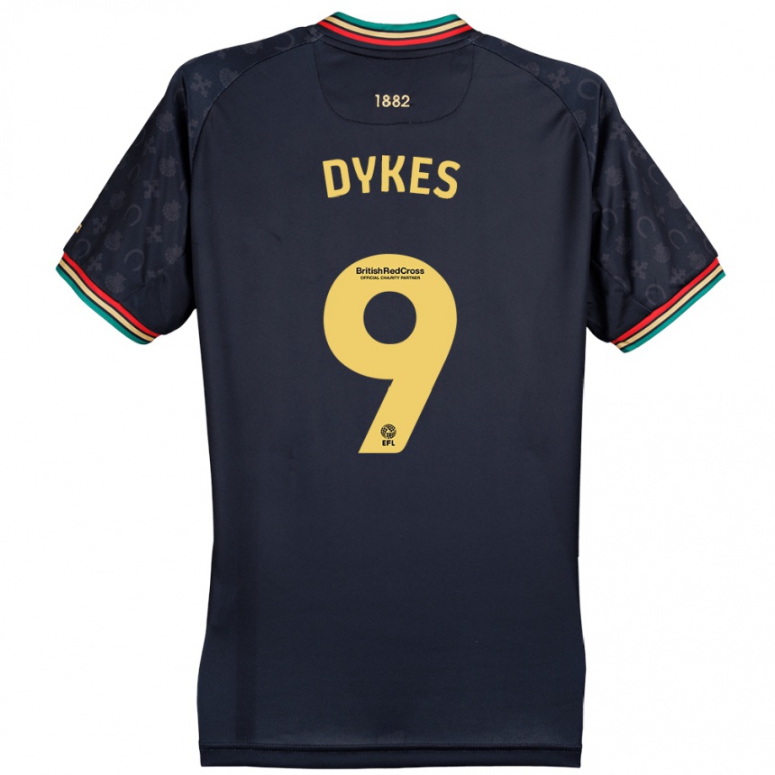 Niño Fútbol Camiseta Lyndon Dykes #9 Azul Marino Oscuro 2ª Equipación 2024/25 Perú