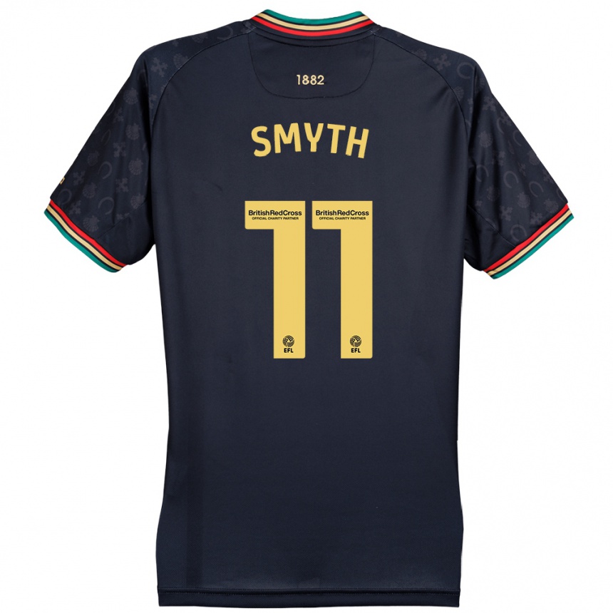 Niño Fútbol Camiseta Paul Smyth #11 Azul Marino Oscuro 2ª Equipación 2024/25 Perú