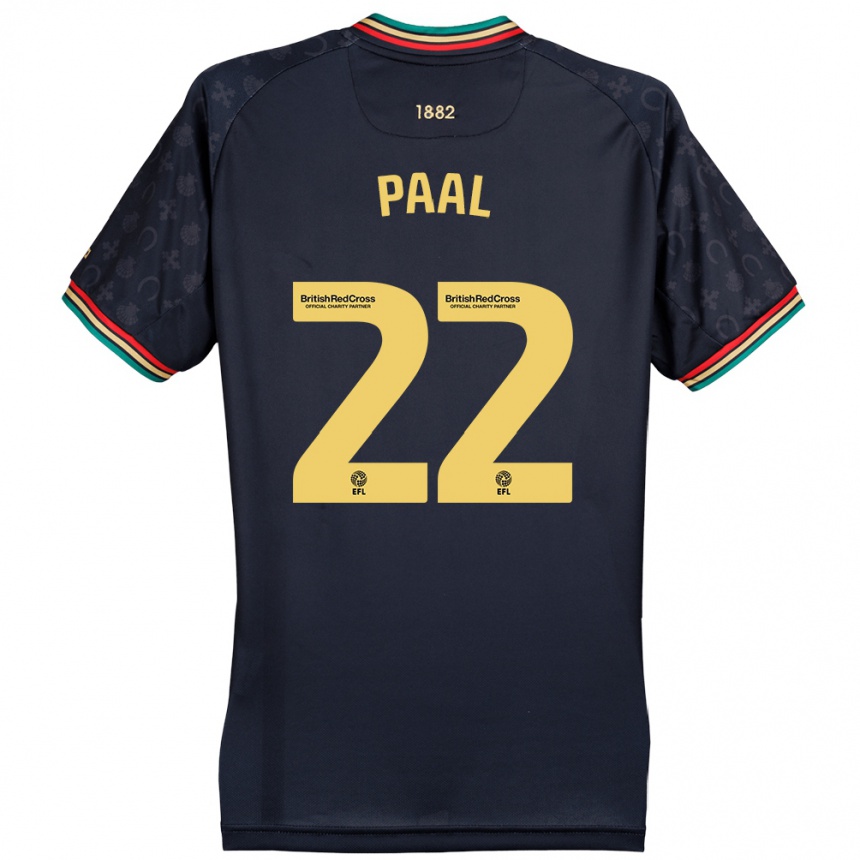 Niño Fútbol Camiseta Kenneth Paal #22 Azul Marino Oscuro 2ª Equipación 2024/25 Perú