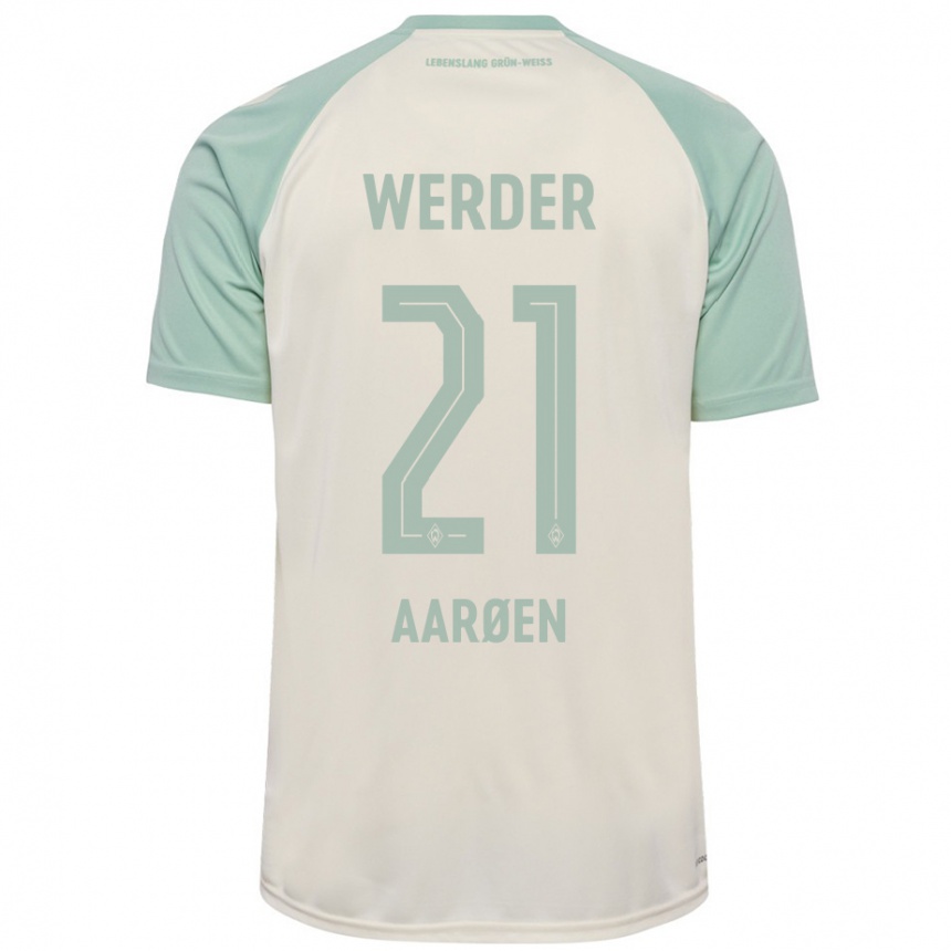 Niño Fútbol Camiseta Isak Hansen-Aaröen #21 Blanquecino Verde Claro 2ª Equipación 2024/25 Perú