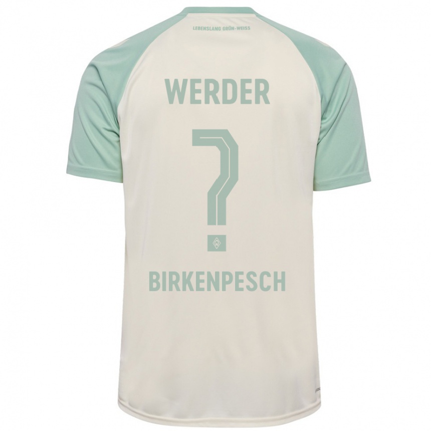 Niño Fútbol Camiseta Noah Birkenpesch #0 Blanquecino Verde Claro 2ª Equipación 2024/25 Perú