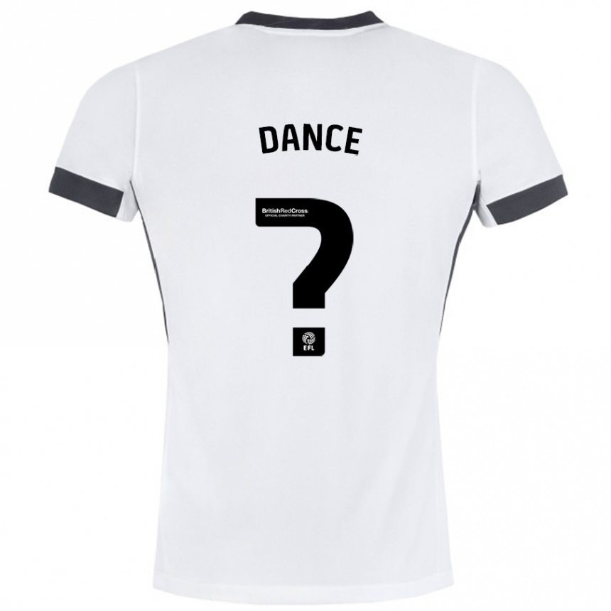 Niño Fútbol Camiseta Morgan Dance #0 Blanco Negro 2ª Equipación 2024/25 Perú